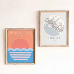 honolulu hawaii poster