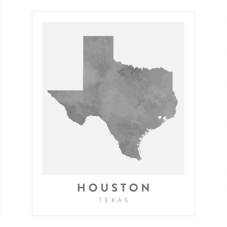 Houston, Texas Map | Backstory Map Co.