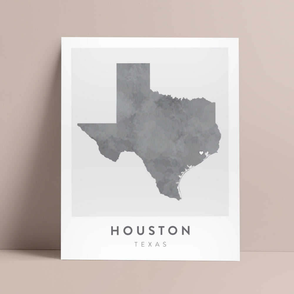 Houston, Texas Map | Backstory Map Co.