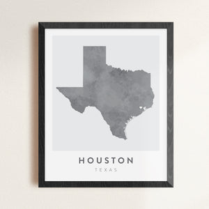 Houston, Texas Map | Backstory Map Co.
