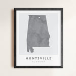 Load image into Gallery viewer, Huntsville, Alabama Map | Backstory Map Co.
