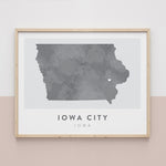 Load image into Gallery viewer, Iowa City, Iowa Map | Backstory Map Co.
