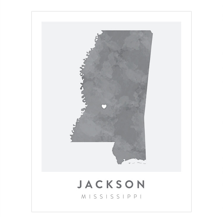 Jackson, Mississippi Map | Backstory Map Co.