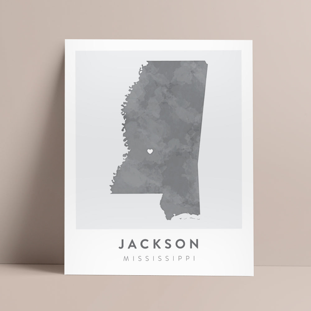 jackson mississippi map