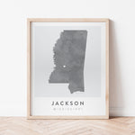 Load image into Gallery viewer, Jackson, Mississippi Map | Backstory Map Co.
