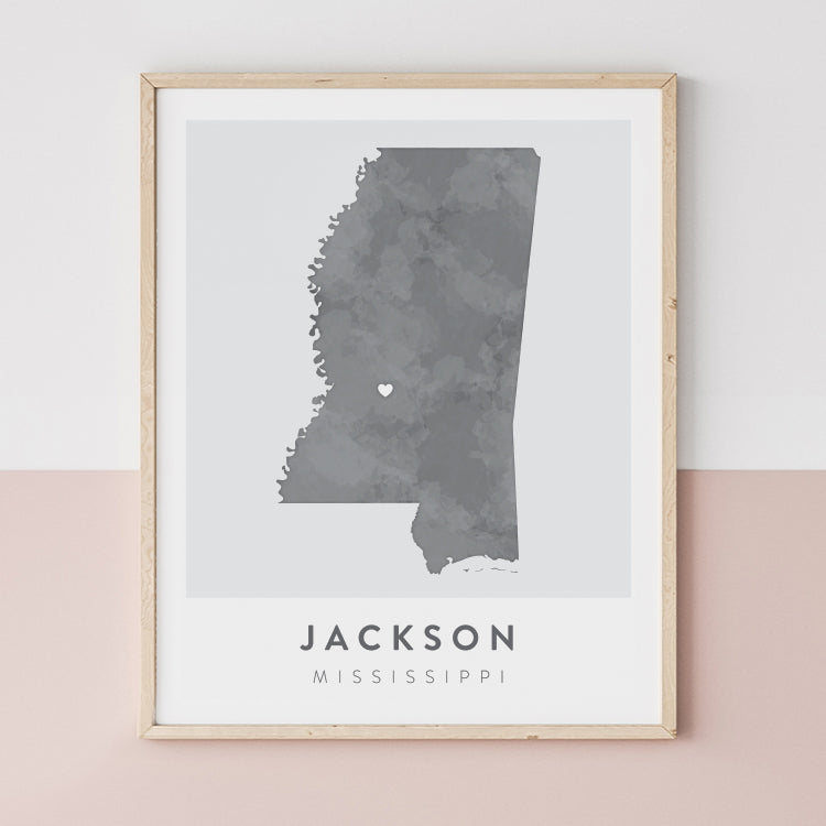 Jackson, Mississippi Map | Backstory Map Co.