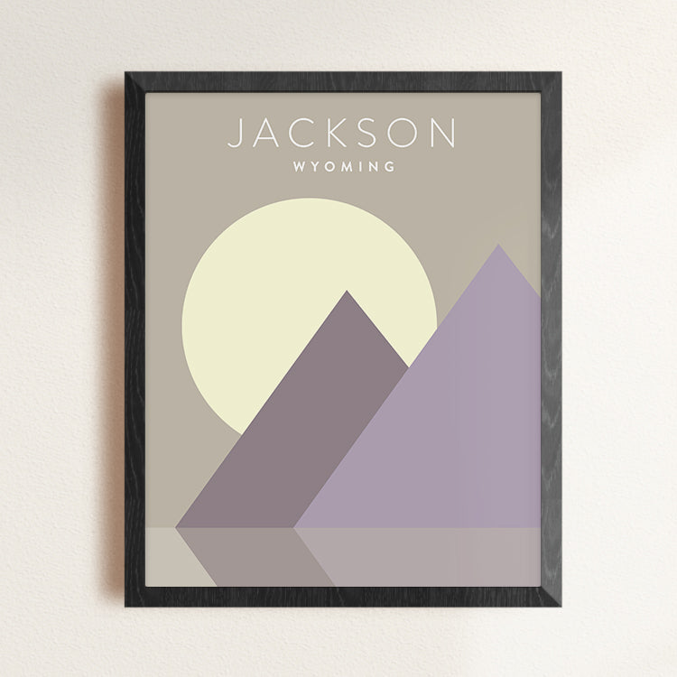 Jackson Wyoming Minimalist Poster | Backstory Map Co.