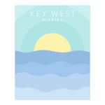 Load image into Gallery viewer, Key West Minimalist Poster | Backstory Map Co.
