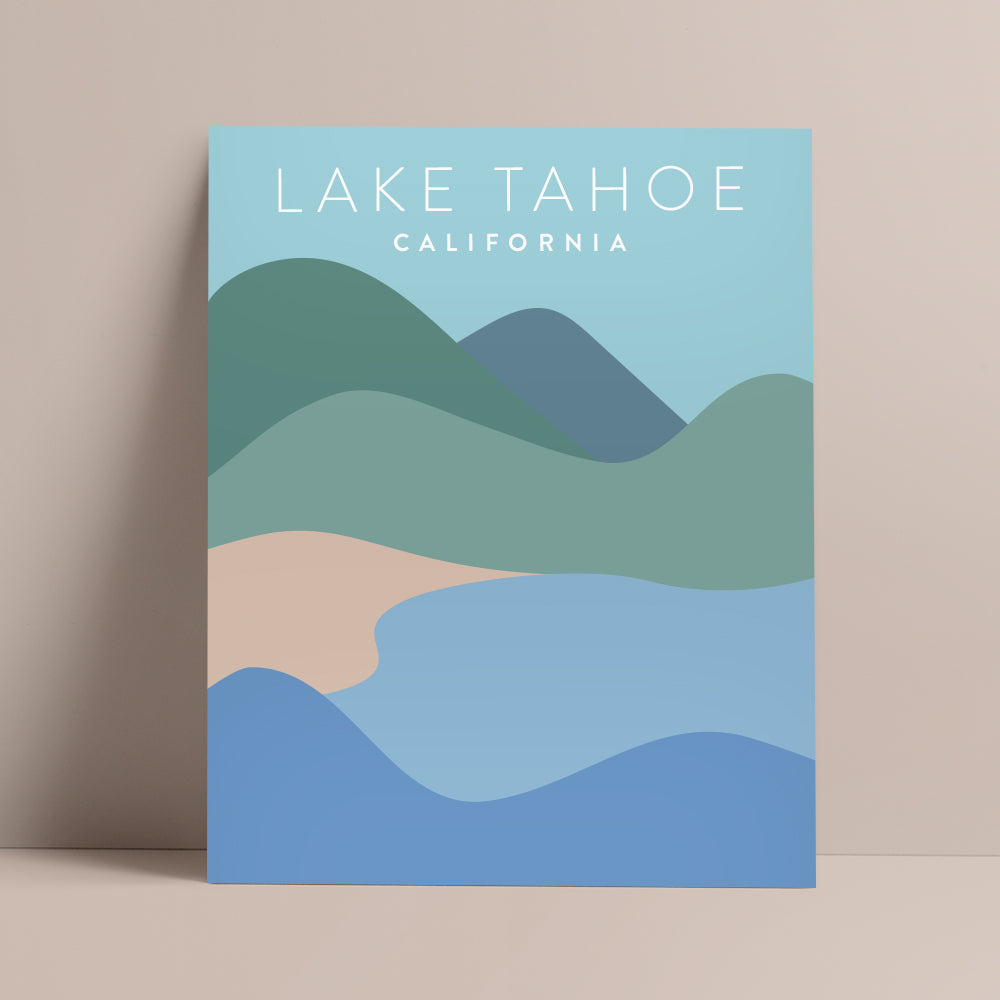 lake tahoe california poster