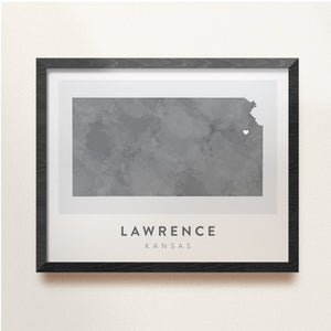 map of lawrence kansas