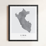 Load image into Gallery viewer, Lima, Peru Map | Backstory Map Co.
