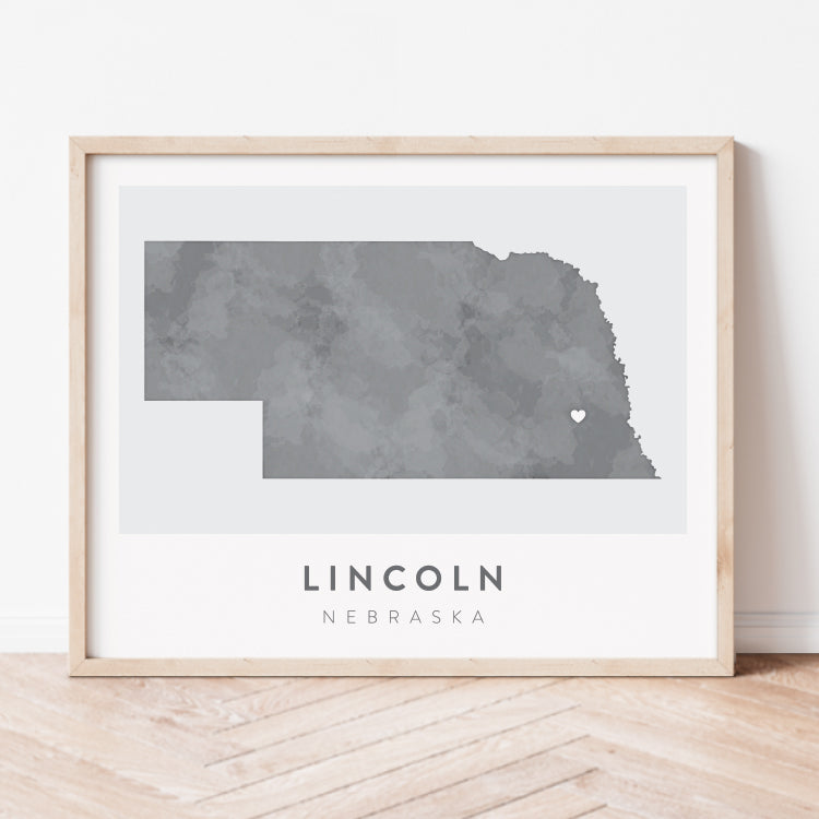 Lincoln, Nebraska Map | Backstory Map Co.