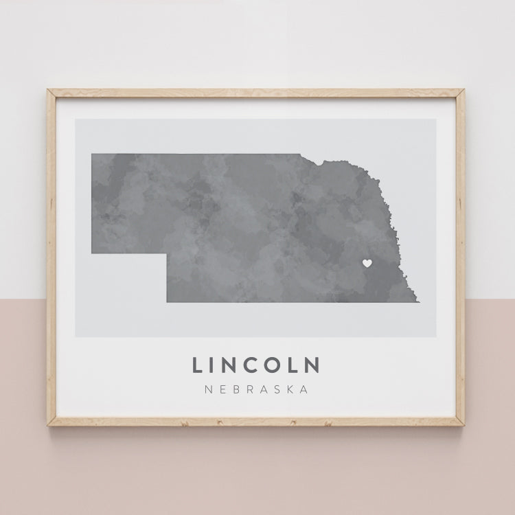 Lincoln, Nebraska Map | Backstory Map Co.