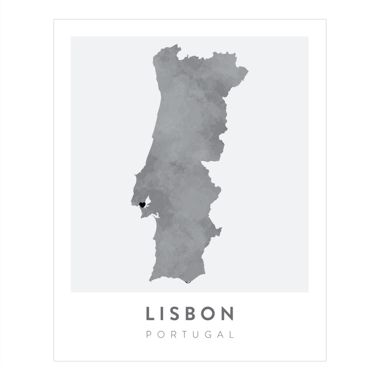 Lisbon, Portugal Map | Backstory Map Co.