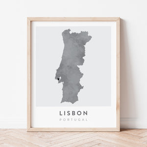 lisbon portugal map