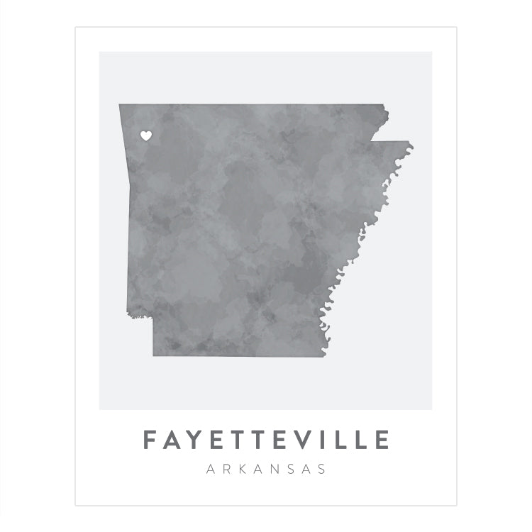 Little Rock, Arkansas Map | Backstory Map Co.