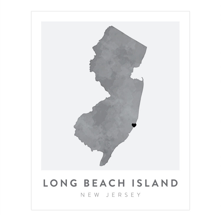 Long Beach Island, New Jersey Map Backstory Map - Main Image