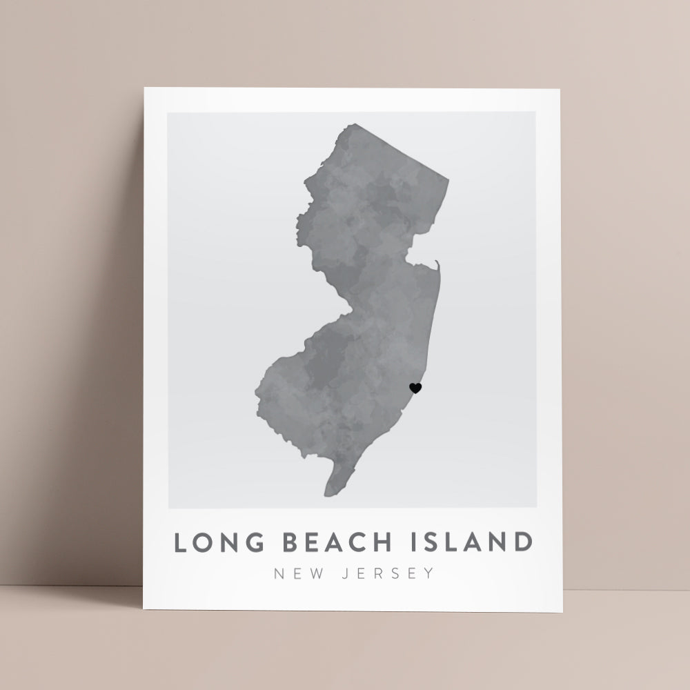 long beach island nj map