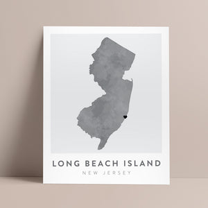 long beach island nj map