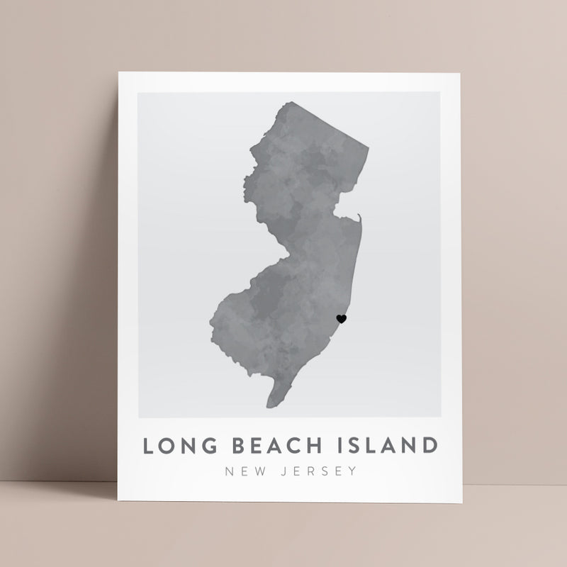 long beach island nj map