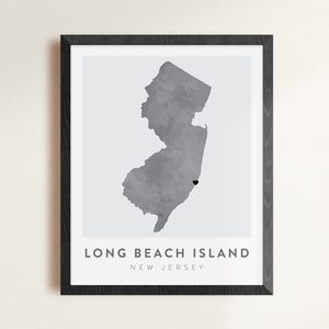 Long Beach Island, New Jersey Map | Backstory Map Co.