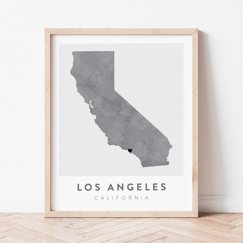 los angeles map