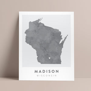 madison wisconsin map