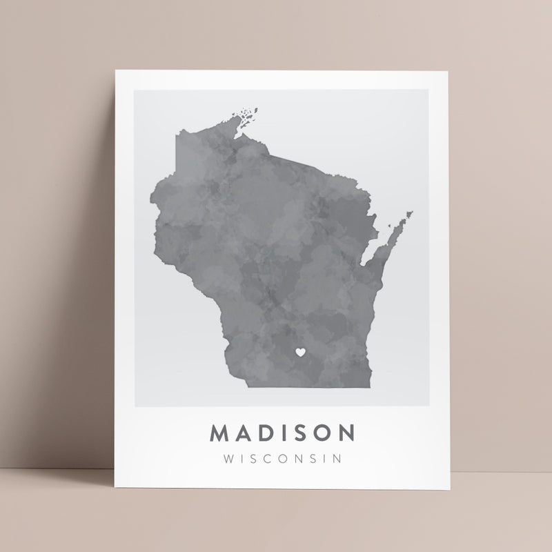 madison wisconsin map