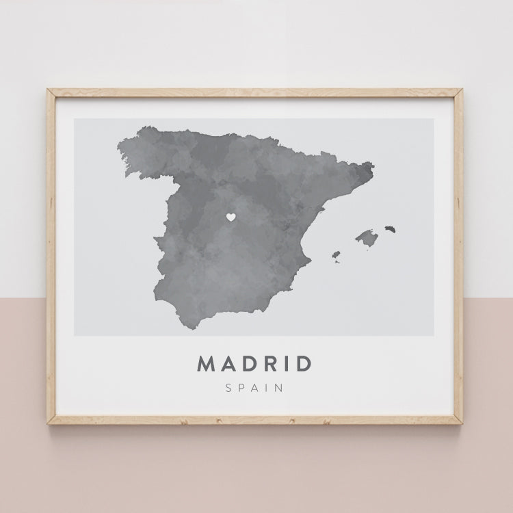 Madrid, Spain Map | Backstory Map Co.