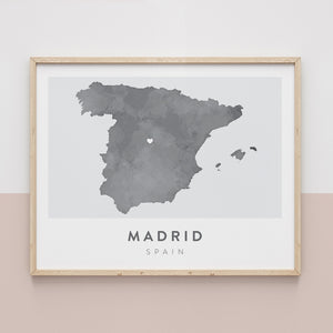 Madrid, Spain Map | Backstory Map Co.