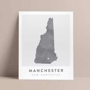 manchester new hampshire map