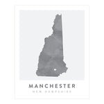 Load image into Gallery viewer, Manchester, New Hampshire Map | Backstory Map Co.

