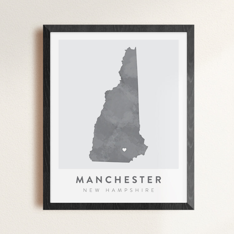 Manchester, New Hampshire Map | Backstory Map Co.
