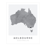 Load image into Gallery viewer, Melbourne, Australia Map | Backstory Map Co.
