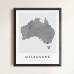 Load image into Gallery viewer, Melbourne, Australia Map | Backstory Map Co.
