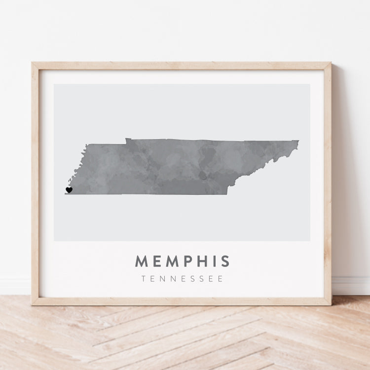 Memphis, Tennessee Map | Backstory Map Co.