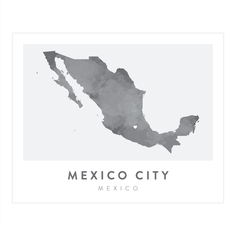 Mexico City, Mexico Map | Backstory Map Co.