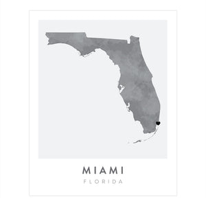 Miami, Florida Map | Backstory Map Co.