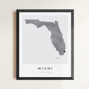 Miami, Florida Map | Backstory Map Co.