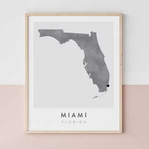 Miami, Florida Map | Backstory Map Co.