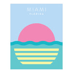 Load image into Gallery viewer, Miami Florida Minimalist Poster | Backstory Map Co.

