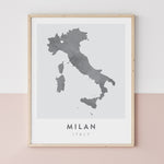 Load image into Gallery viewer, Milan, Italy Map | Backstory Map Co.
