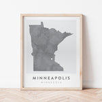 Load image into Gallery viewer, Minneapolis, Minnesota Map | Backstory Map Co.
