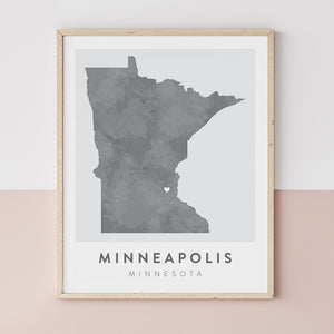 Minneapolis, Minnesota Map | Backstory Map Co.