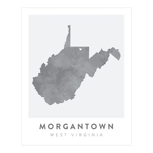 Morgantown, West Virginia Map | Backstory Map Co.