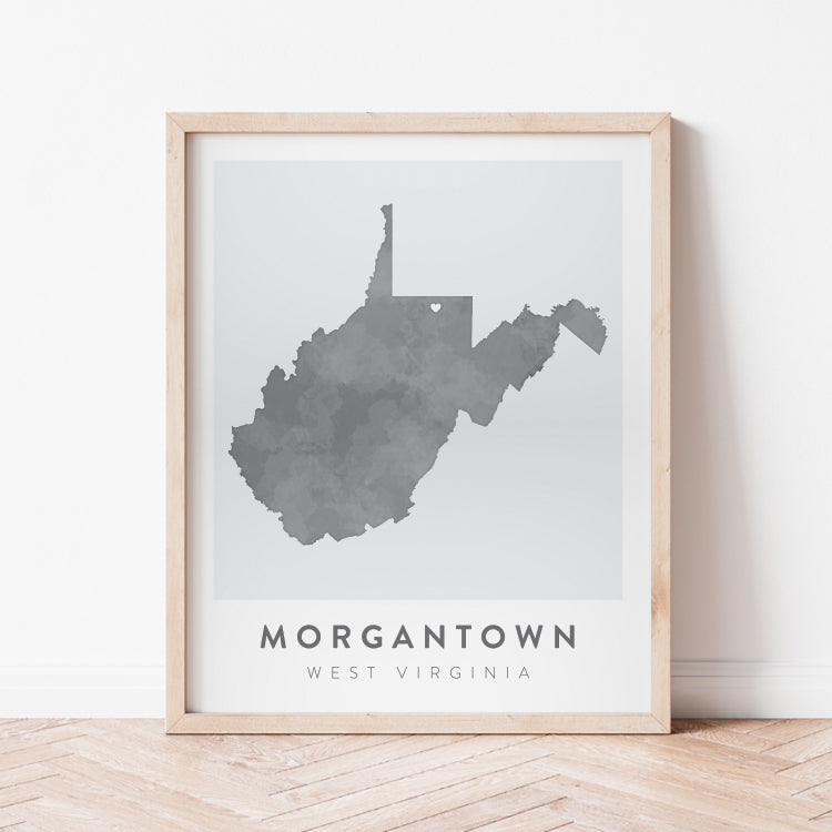 Morgantown, West Virginia Map | Backstory Map Co.
