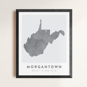 Morgantown, West Virginia Map | Backstory Map Co.