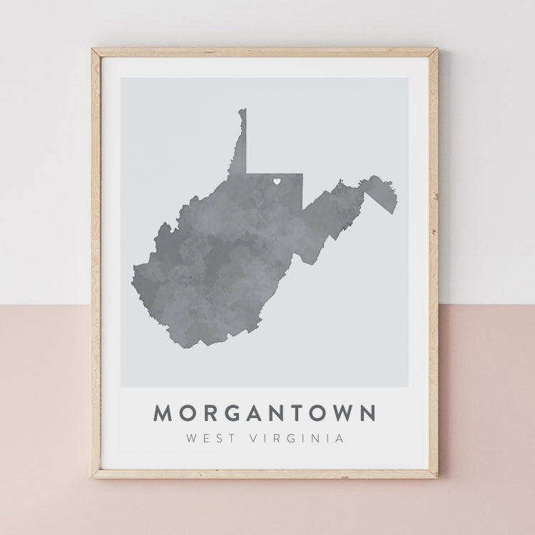 Morgantown, West Virginia Map | Backstory Map Co.