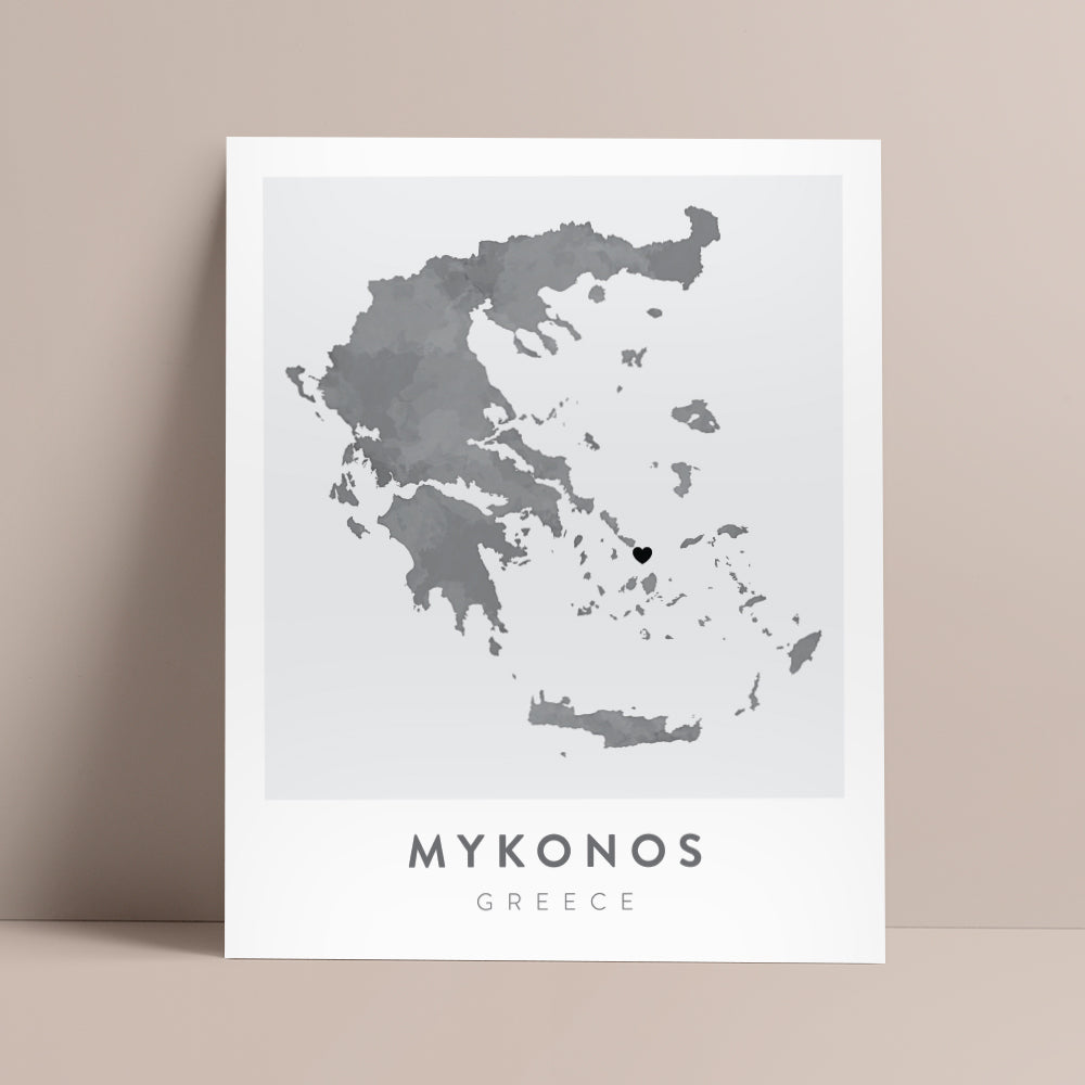 map of mykonos greece
