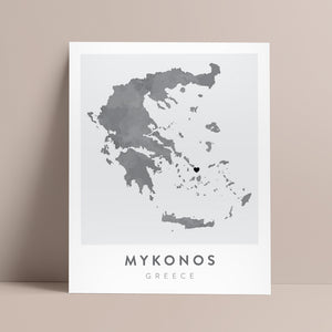 map of mykonos greece